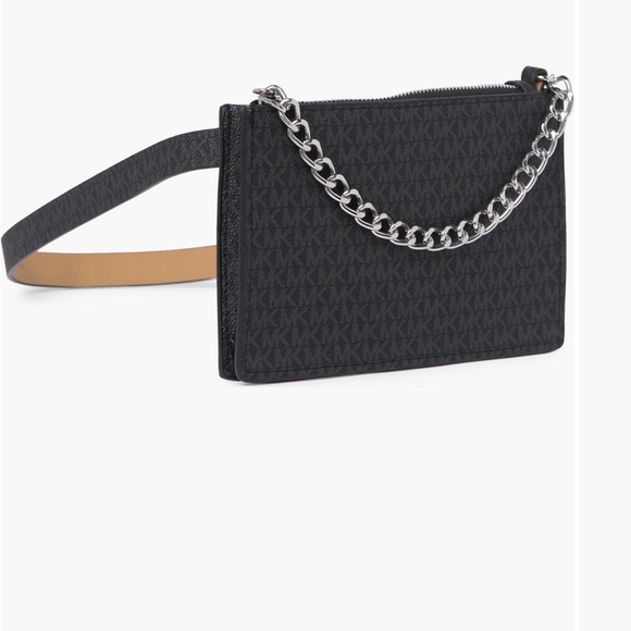 Michael Kors Belt Bag with Pull Chain - BROWN - Picture 2 of 3